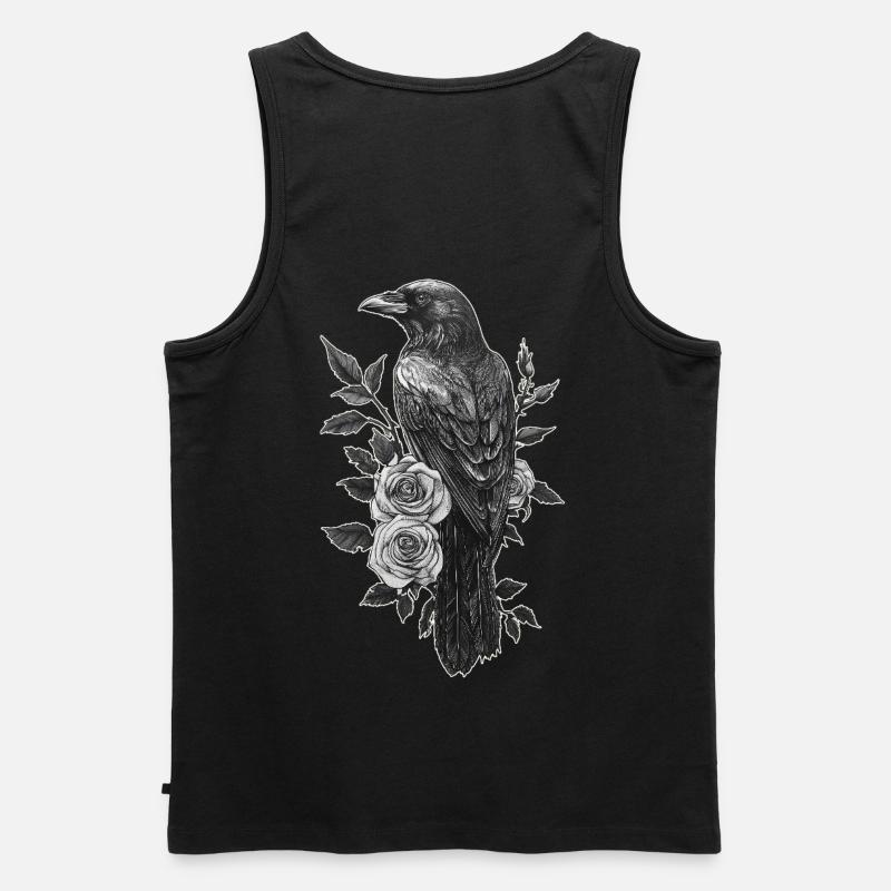 Raven - Men's Premium Organic Tank Top - black
