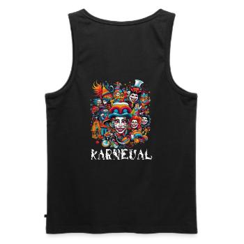 Alaaf, Kostüm, Party, shirt Kunst Kölner Karneval - Männer Premium Bio Tank Top - Schwarz - Hinten - AI Model Male 178 light (178cm)