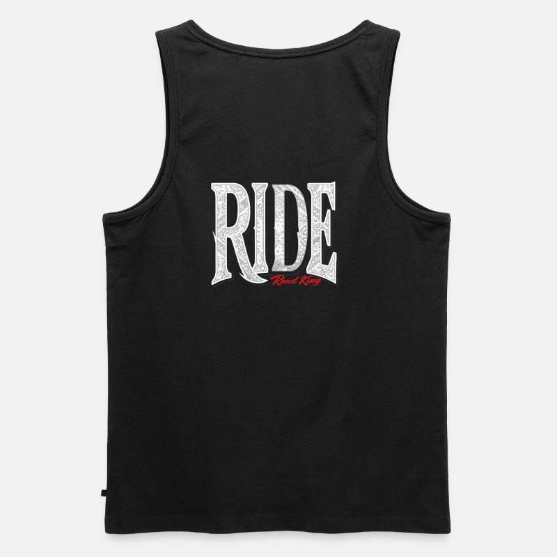 Ride Road King - Männer Premium Bio Tank Top - Schwarz