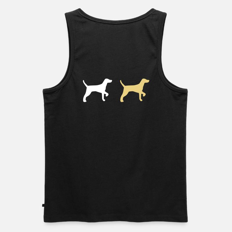 Jagdhund - Männer Premium Bio Tank Top - Schwarz