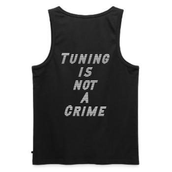Tuning is not a Crime - Männer Premium Bio Tank Top - Schwarz - Hinten - AI Model Male 178 light (178cm)