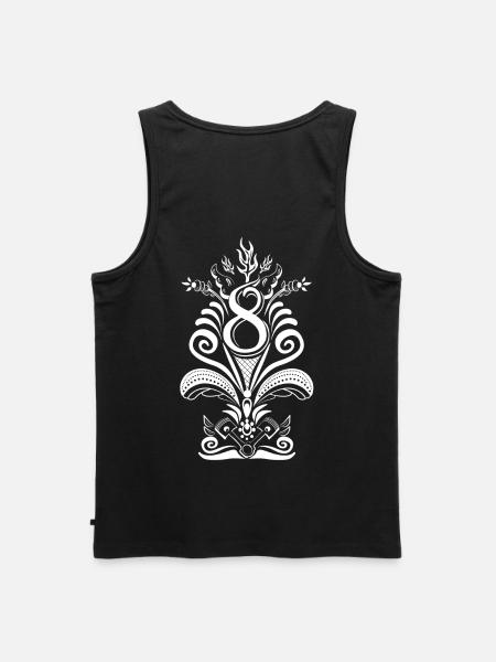 Kurbits V8 No:2 - weiß - Männer Premium Bio Tank Top - Schwarz