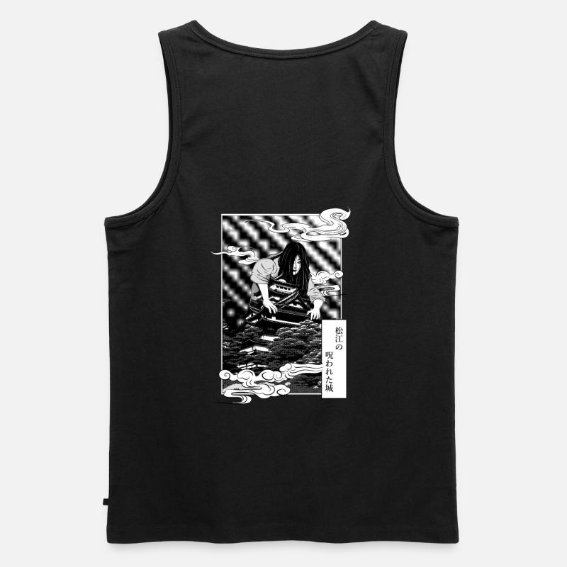 Geist der Burg Matsue - Männer Premium Bio Tank Top - Schwarz