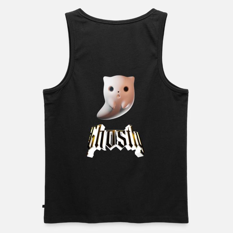 Ghostly One - Männer Premium Bio Tank Top - Schwarz