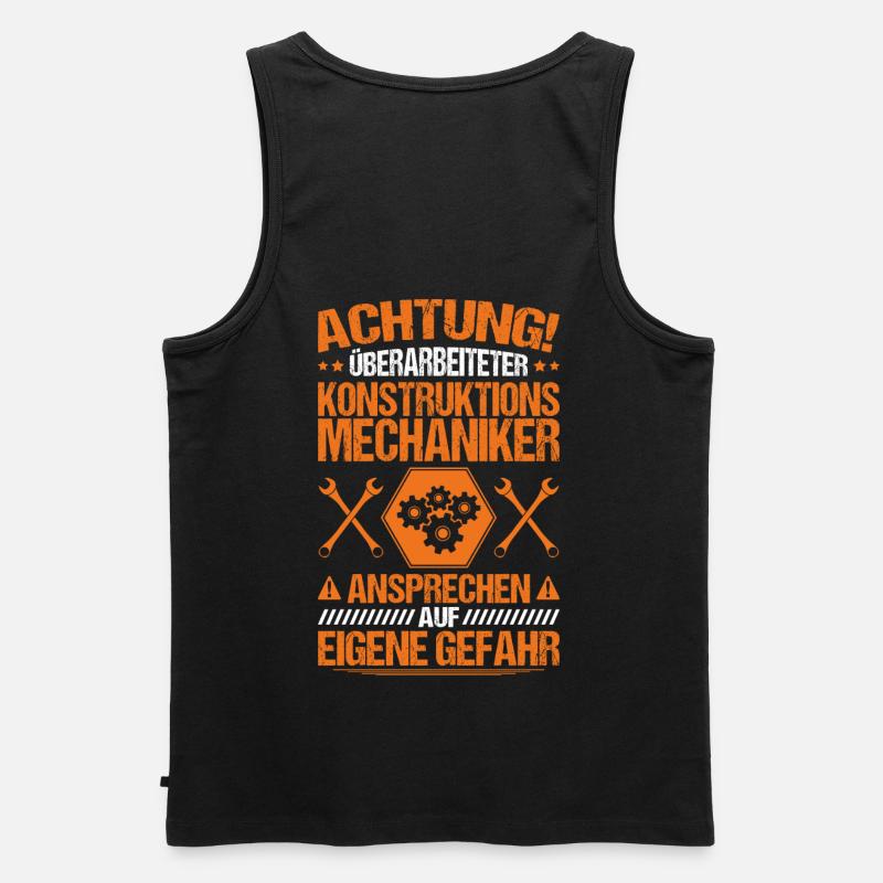 Konstruktionsmechaniker Überarbeitet Geschenk - Männer Premium Bio Tank Top - Schwarz