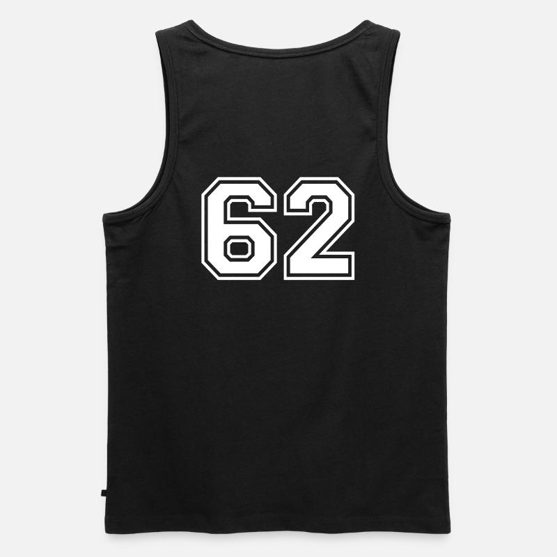 62 - Männer Premium Bio Tank Top - Schwarz