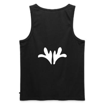 Ornament – Vectorgraphic - Männer Premium Bio Tank Top - Schwarz - Hinten - AI Model Male 178 light (178cm)