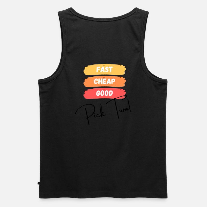 Fast, cheap, good - pick two! - Männer Premium Bio Tank Top - undefined
