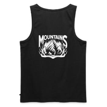 Montagne - Débardeur bio Premium Homme - noir - Dos - AI Model Male 178 light (178cm)