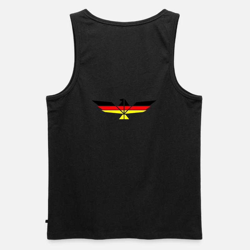 German Eagle - Männer Premium Bio Tank Top - Schwarz