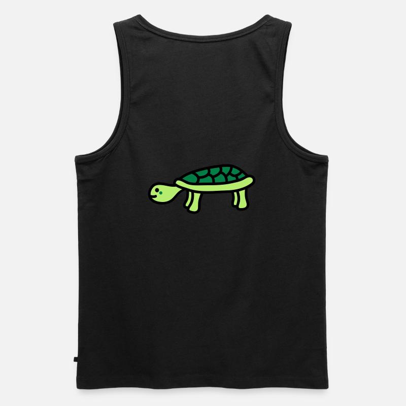 turtle - Männer Premium Bio Tank Top - Schwarz