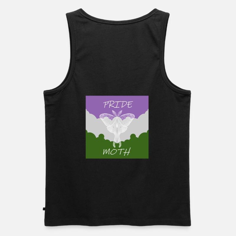 PRIDE MOTTE GENDERQUEER - Männer Premium Bio Tank Top - Schwarz