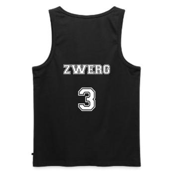  Zwerg 3 - Männer Premium Bio Tank Top - Schwarz - Hinten - AI Model Male 178 light (178cm)