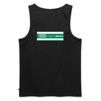 1899 forever grün-weiss Rückendruck Bremen - Männer Premium Bio Tank Top - Schwarz - Hinten - AI Model Male 178 light (178cm)