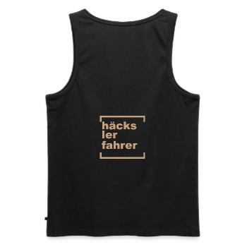 häckslerfahrer - Männer Premium Bio Tank Top - Schwarz - Hinten - AI Model Male 178 light (178cm)