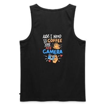 photography - Men's Premium Organic Tank Top - black - Back - AI Model Male 178 light (178cm)