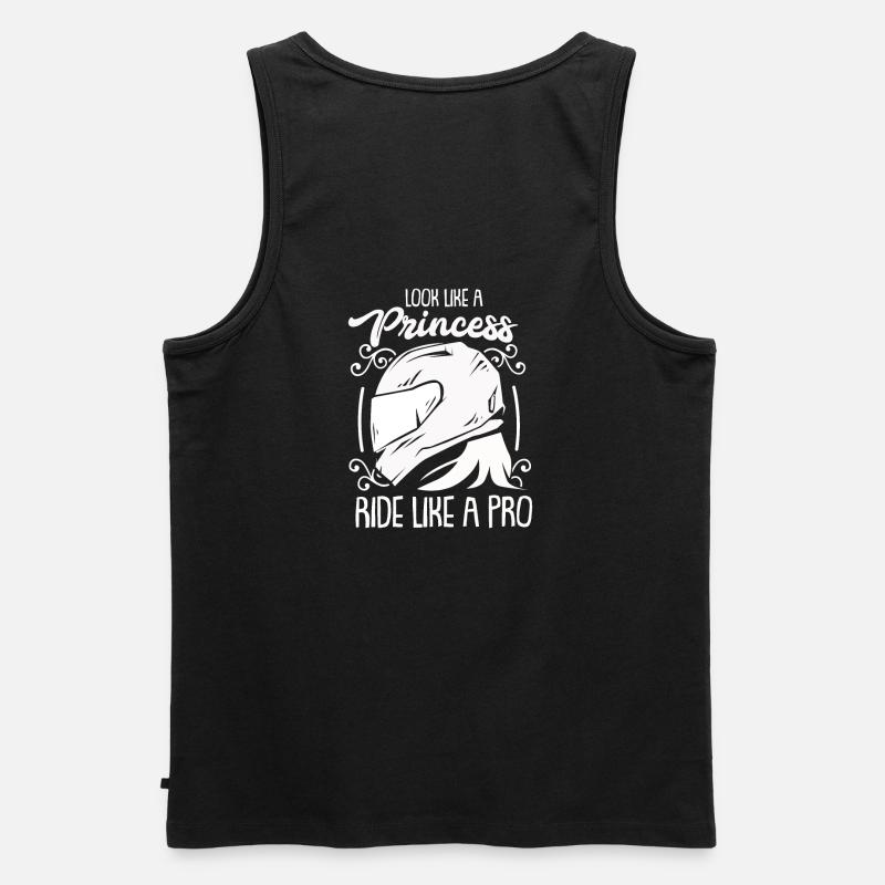 Motorrad Motorradfahrerin Geschenk - Männer Premium Bio Tank Top - Schwarz