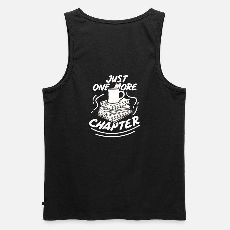 Bücher lesen Buch Geschenk Bücherregal - Männer Premium Bio Tank Top - Schwarz