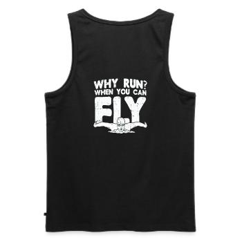 Schwimmen Schwimmer Geschenk - Männer Premium Bio Tank Top - Schwarz - Hinten - AI Model Male 178 light (178cm)