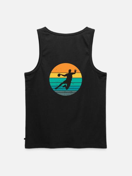 handball, handball fan, playing handball - Men's Premium Organic Tank Top - black