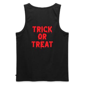 Halloween, Black Magic, Candy - Men's Premium Organic Tank Top - black - Back - AI Model Male 178 light (178cm)