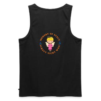 MoS Logo 2024 - Men's Premium Organic Tank Top - black - Back - AI Model Male 178 light (178cm)