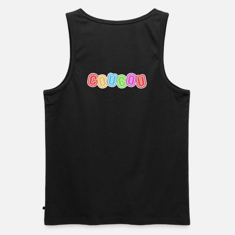 Hallo, hallo, Höflichkeit - Männer Premium Bio Tank Top - Schwarz