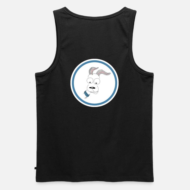 Hund - Männer Premium Bio Tank Top - Schwarz