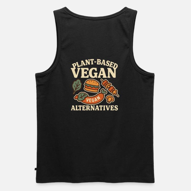 Be Veggie - Männer Premium Bio Tank Top - Schwarz