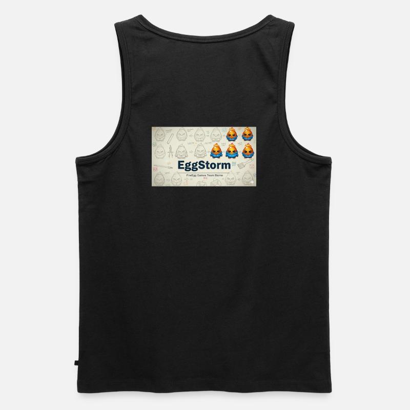 FireEgg Games Team - Männer Premium Bio Tank Top - Schwarz