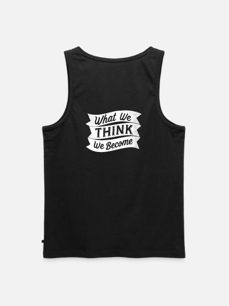 what we think we become - Men's Premium Organic Tank Top - black