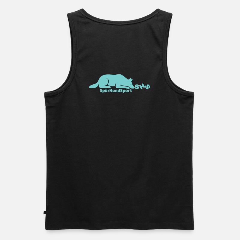 SHS Logo mint - Männer Premium Bio Tank Top - Schwarz