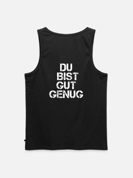 Du Bist Gut Genug - Männer Premium Bio Tank Top - Schwarz