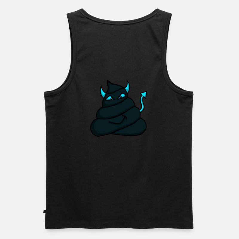 Devil-Heap-blue - Men's Premium Organic Tank Top - black