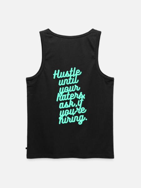Hustle - Men's Premium Organic Tank Top - black