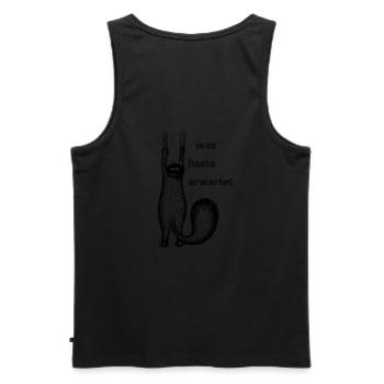 Ktze Katzen Kätzchen Kater Geschenkidee - Männer Premium Bio Tank Top - Schwarz - Hinten - AI Model Male 178 light (178cm)