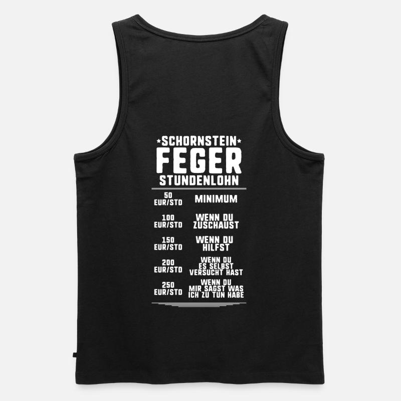 Schornsteinfeger Kaminkehrer Rauchfangkehrer - Männer Premium Bio Tank Top - Schwarz