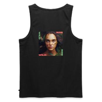 Côté sauvage - Débardeur bio Premium Homme - noir - Dos - AI Model Male 178 light (178cm)