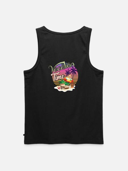 Lässiger Urlaubssommer Motiv - Männer Premium Bio Tank Top - Schwarz