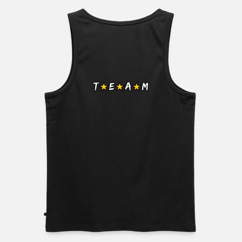 Team, #team - Männer Premium Bio Tank Top - Schwarz
