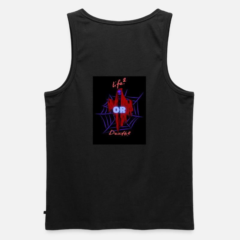 Leben oder Tod - Männer Premium Bio Tank Top - Schwarz