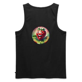 I'm bringing back my strawberry - Men's Premium Organic Tank Top - black - Back - AI Model Male 178 light (178cm)