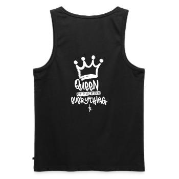 Queen of fucking...– JGA Party Queen Krone - Débardeur bio Premium Homme - noir - Dos - AI Model Male 178 light (178cm)