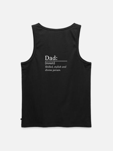 Divine Dad - Men's Premium Organic Tank Top - black