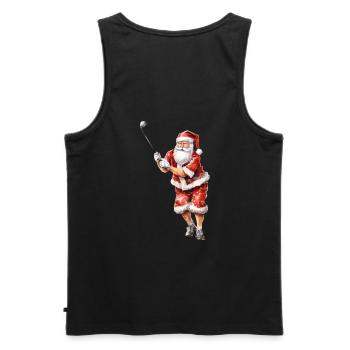 Sport schöne Weihnachten Bescherung,Weihnachtsmann - Männer Premium Bio Tank Top - Schwarz - Hinten - AI Model Male 178 light (178cm)