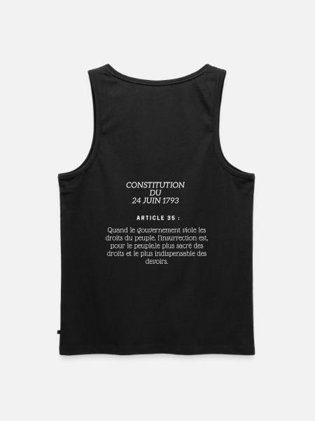 Constitution 24 juin 1793 - Débardeur bio Premium Homme - noir