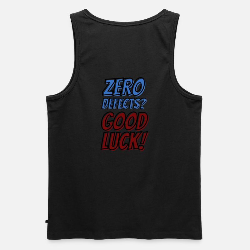Zero Defects Good luck - Männer Premium Bio Tank Top - undefined
