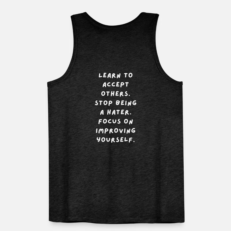 Learning acceptance, self-improvement Men's Premium Organic Tank Top