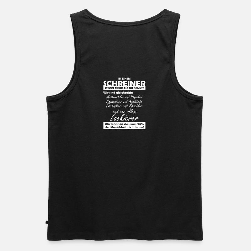 Schreiner - Männer Premium Bio Tank Top - Schwarz