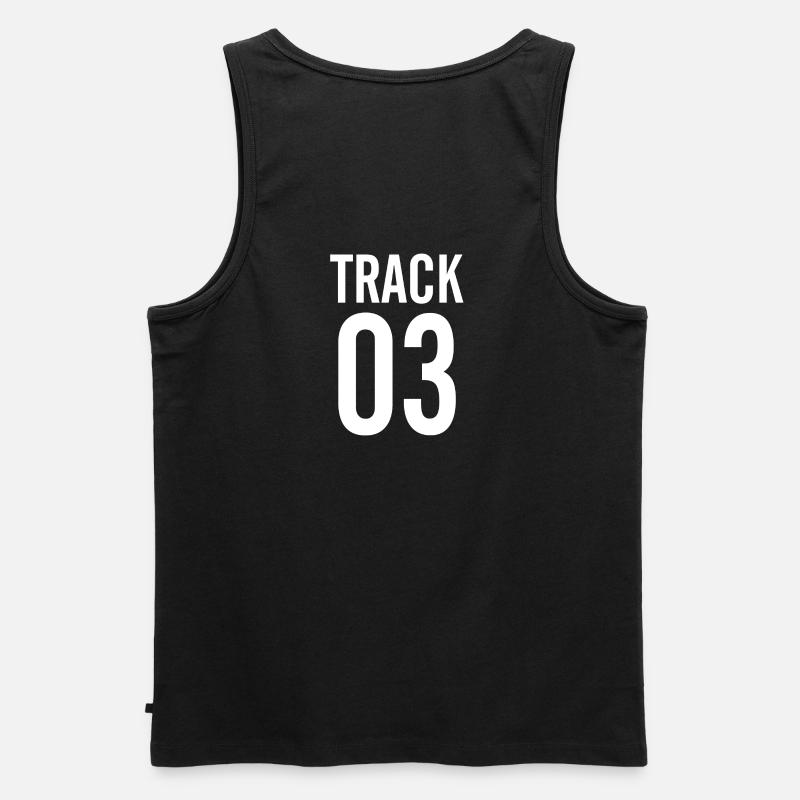 TRACK - Männer Premium Bio Tank Top - Schwarz